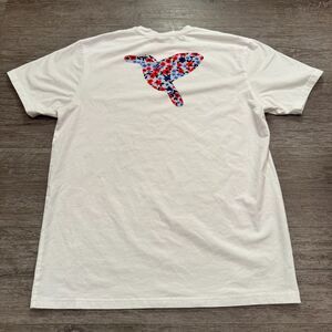 Birddogs Shirt Mens Large‎ White Cotton Blend Graphic Logo Crew Tee Athleisure